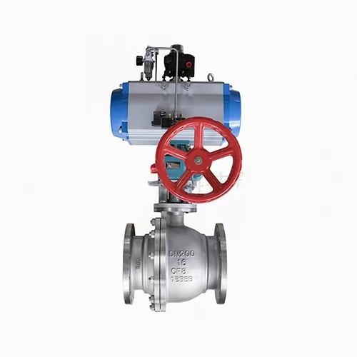 Stainless steel pneumatic shut-off ball valve
