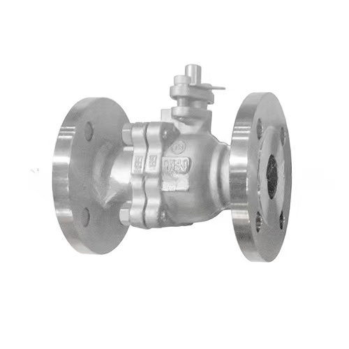 Cast stainless steel flanged ball valve