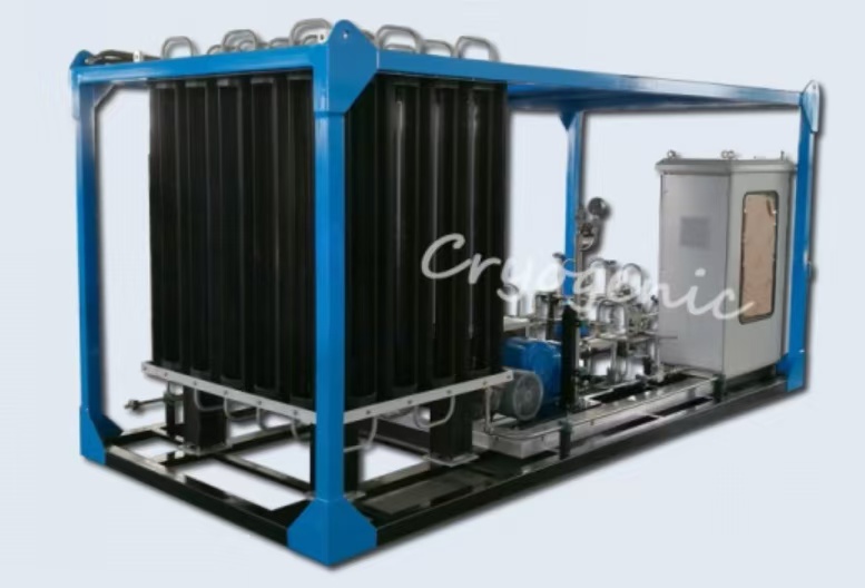 industrial gas filling pump skid