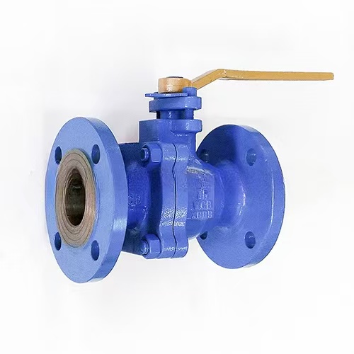 Cast flanged ball valve