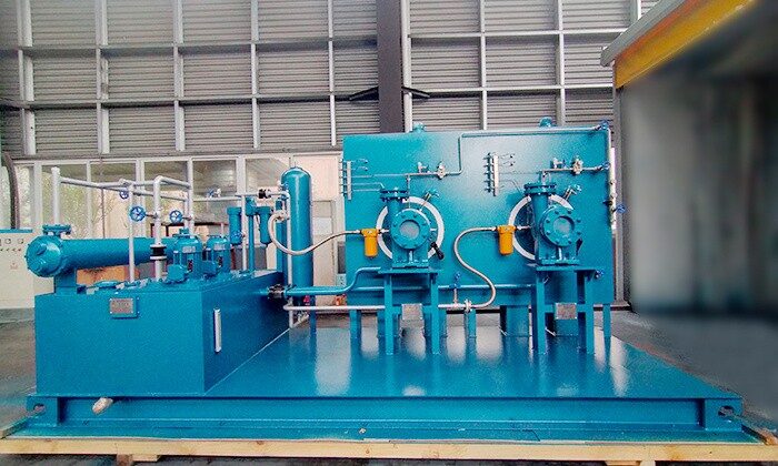 2-to-1 integrated skid without instrumentation control