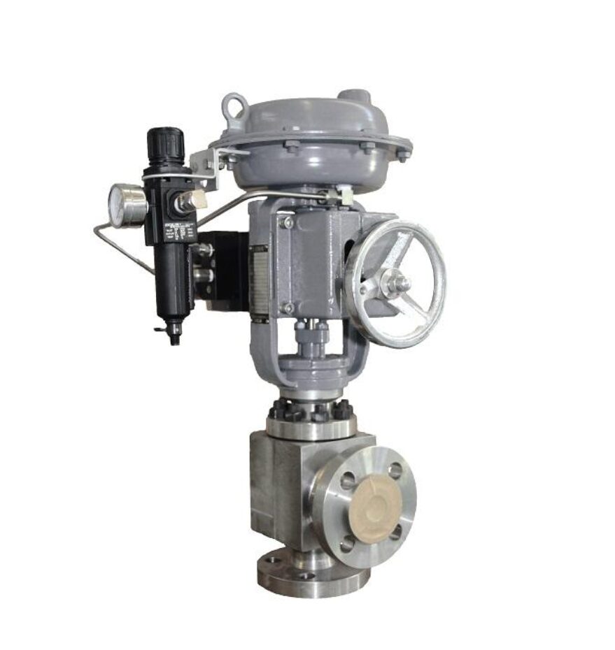 GA110 top-guided single seat angle valve